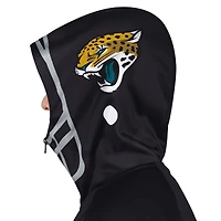 Men's Pro Player Black/Teal Jacksonville Jaguars Helmet Full-Zip Hooded Track Jacket