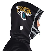 Men's Pro Player Black/Teal Jacksonville Jaguars Helmet Full-Zip Hooded Track Jacket