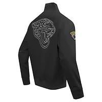 Men's Pro Standard Black Jacksonville Jaguars Paint The City Twill Full-Zip Jacket