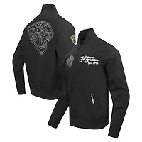 Men's Pro Standard Black Jacksonville Jaguars Paint The City Twill Full-Zip Jacket