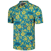 Men's Reyn Spooner Teal Jacksonville Jaguars Pua Performance Polo