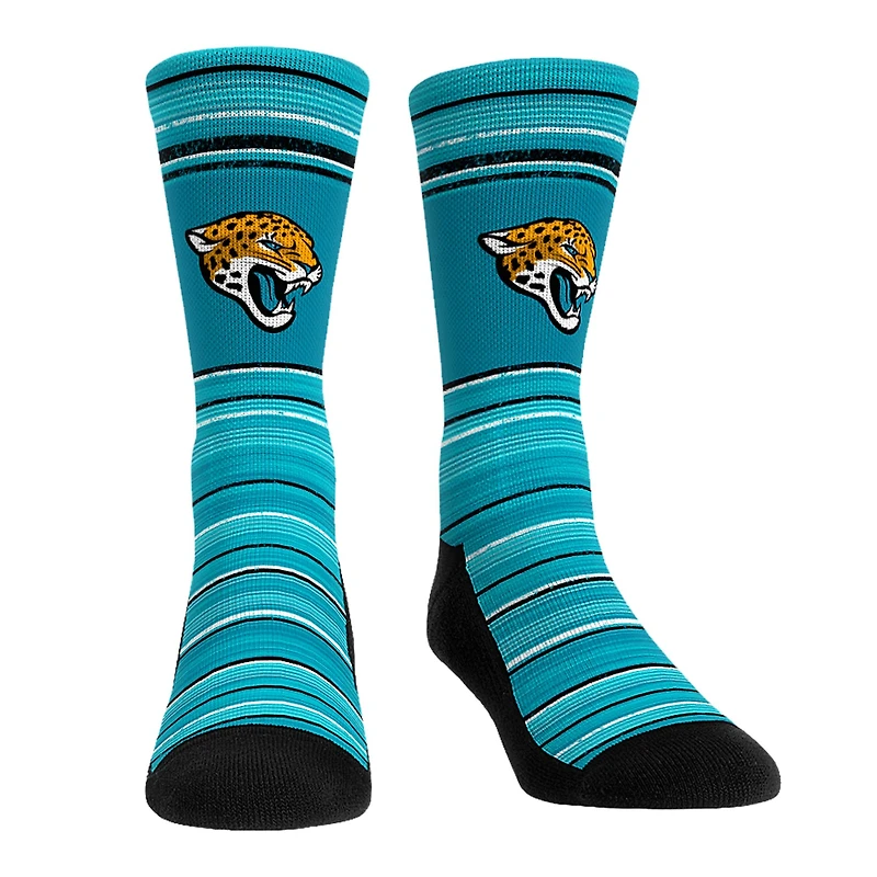 Men's Rock Em Socks Jacksonville Jaguars Primary Crew & Boxer Briefs Combo Pack