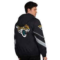 Men's Starter Black/Teal Jacksonville Jaguars Thursday Night Gridiron Full-Zip Jacket