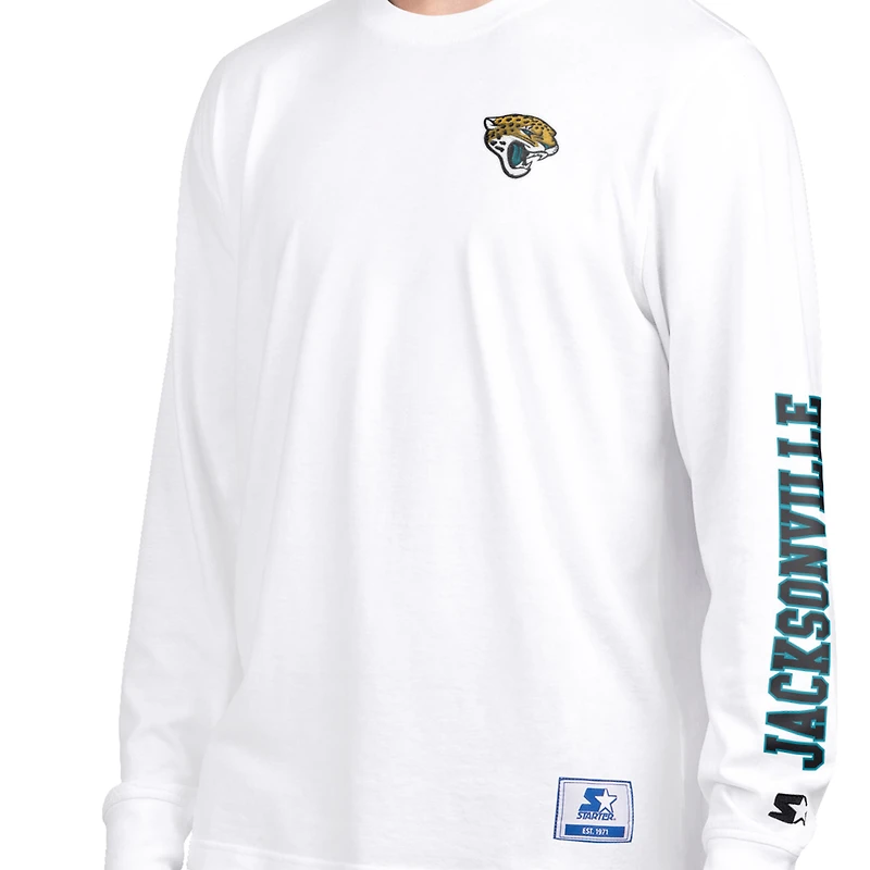 Men's Starter Black/White Jacksonville Jaguars Short Sleeve & Long T-Shirt Combo Pack