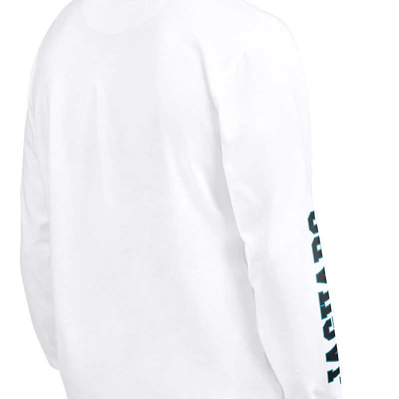 Pack de t-shirts à manches courtes et longues Starter noir blanc Jacksonville Jaguars pour homme