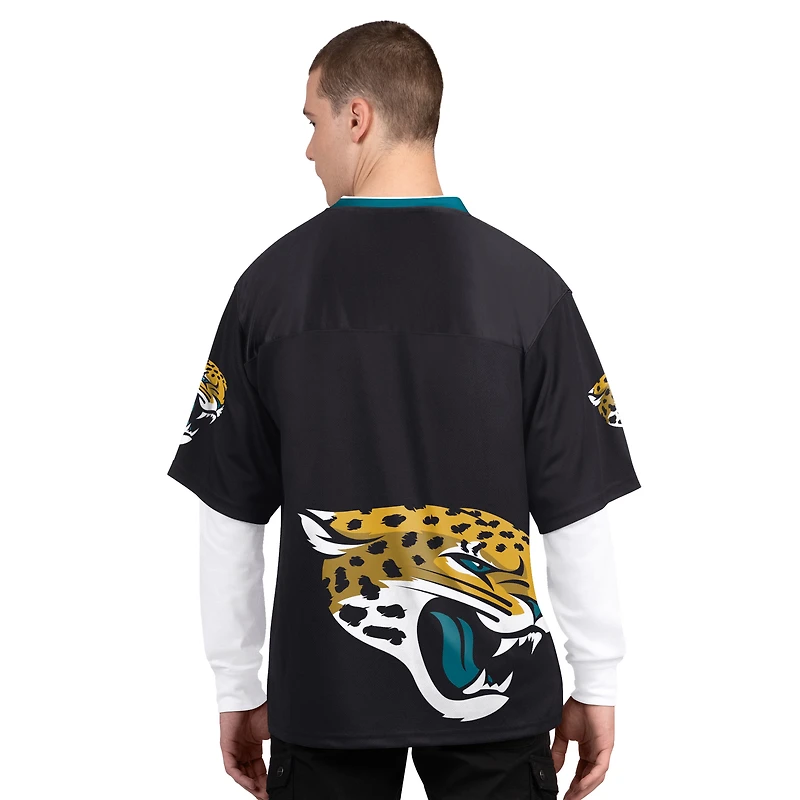 Men's Starter Black/White Jacksonville Jaguars Short Sleeve & Long T-Shirt Combo Pack