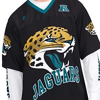Men's Starter Black/White Jacksonville Jaguars Short Sleeve & Long T-Shirt Combo Pack