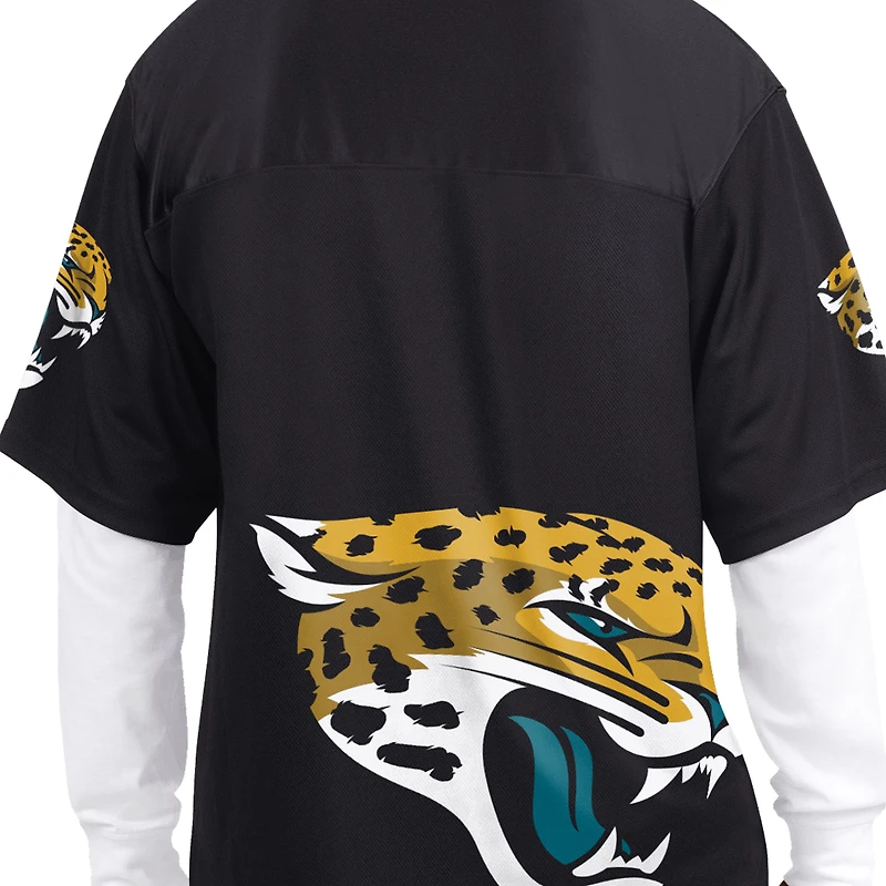 Men's Starter Black/White Jacksonville Jaguars Short Sleeve & Long T-Shirt Combo Pack