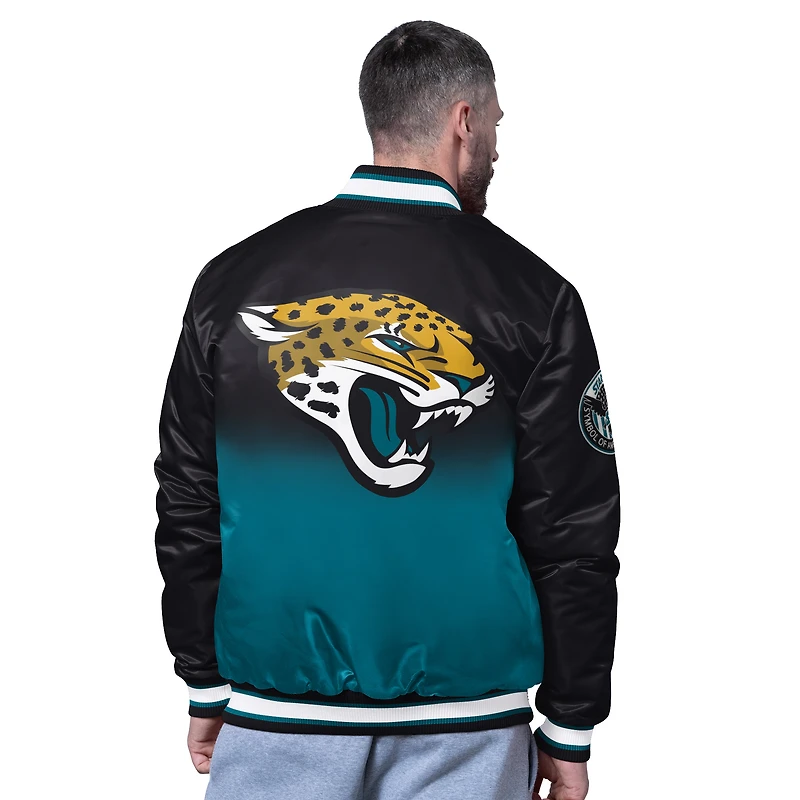 Veste noire à boutons-pression pour homme, style universitaire, Pass Rush, des Jaguars de Jacksonville