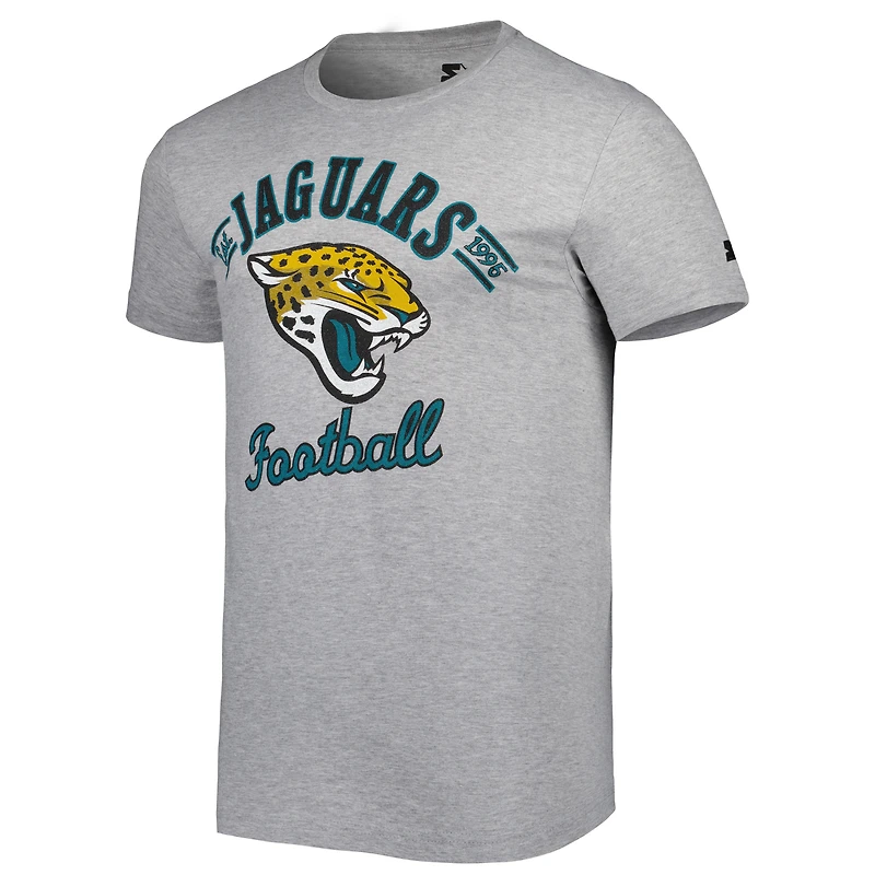 T-shirt Starter gris chiné Jacksonville Jaguars Prime Time pour homme