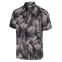 Men's Tommy Bahama Black Jacksonville Jaguars Big & Tall Coast Nuevo Fronds IslandZone Button-Up Shirt