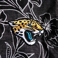 Men's Tommy Bahama Black Jacksonville Jaguars Tiki Luau Woven Button-Up Shirt