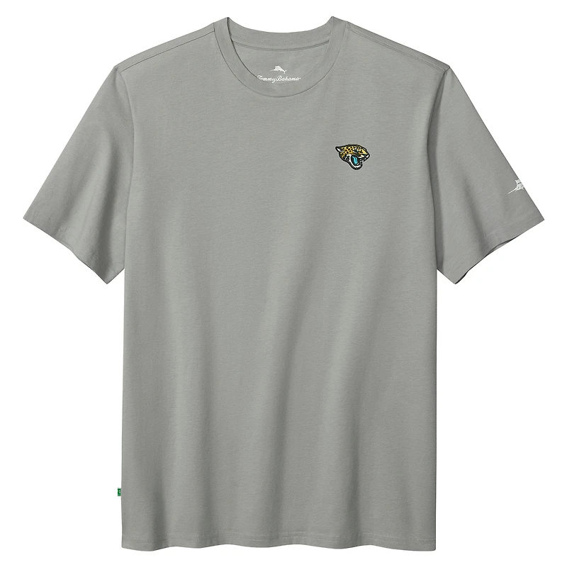 Men's Tommy Bahama Gray Jacksonville Jaguars Huddle & Hang Tens T-Shirt