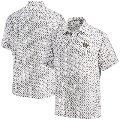 Men's Tommy Bahama White Jacksonville Jaguars Baja Mar Woven Button-Up Shirt