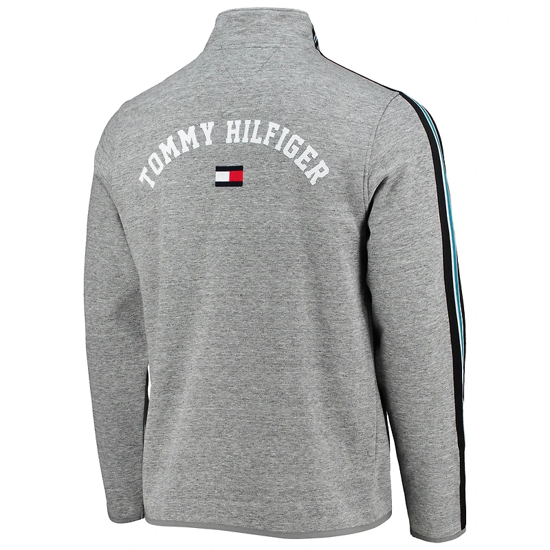 Men's Tommy Hilfiger Heathered Gray Jacksonville Jaguars Mario Quarter-Zip Jacket