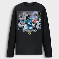 Men's Trevor Lawrence Black Jacksonville Jaguars NFL Flash Features Week 15 Long Sleeve T-Shirt