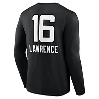 Men's Trevor Lawrence Black Jacksonville Jaguars Team Wordmark Name & Number Long Sleeve T-Shirt