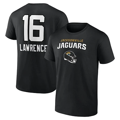 Men's Trevor Lawrence Black Jacksonville Jaguars Team Wordmark Name & Number T-Shirt