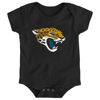 Body noir avec logo de l'équipe Jacksonville Jaguars pour nouveau-né et bébé