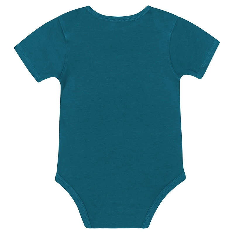 Newborn & Infant Jacksonville Jaguars Dynamic Duo Bodysuit, Bib Knit Hat Set