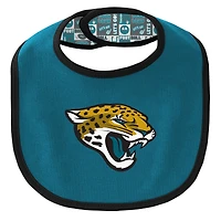 Newborn & Infant Jacksonville Jaguars Dynamic Duo Bodysuit, Bib Knit Hat Set