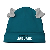 Newborn & Infant Jacksonville Jaguars Little Champ Long Sleeve Bodysuit, Pants Cuffed Knit Hat 3-Piece Set