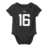 Newborn & Infant Nike Trevor Lawrence Charcoal Jacksonville Jaguars Player Name Number Bodysuit