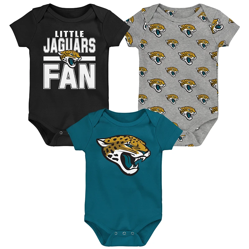 Ensemble 3 pièces pour nouveau-né Outerstuff Jacksonville Jaguars Little Tike