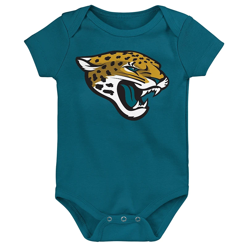 Newborn Outerstuff Jacksonville Jaguars Little Tike 3-Piece Bodysuit Set