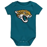 Newborn Outerstuff Jacksonville Jaguars Little Tike 3-Piece Bodysuit Set