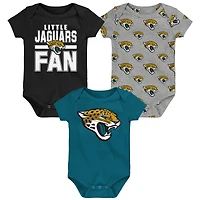 Ensemble 3 pièces pour nouveau-né Outerstuff Jacksonville Jaguars Little Tike