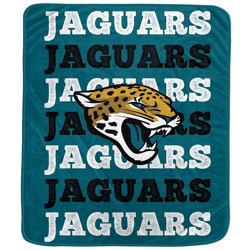 Couverture en peluche avec logo Pegasus Jacksonville Jaguars 60'' x 70''