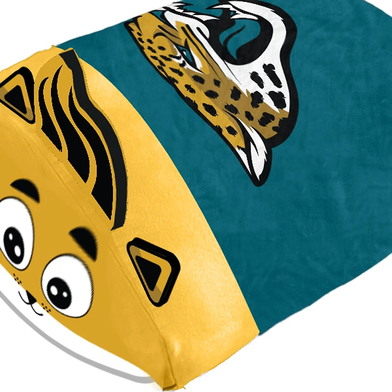 Coussin empilable en peluche représentant la mascotte des Jaguars de Jacksonville, Pegasus