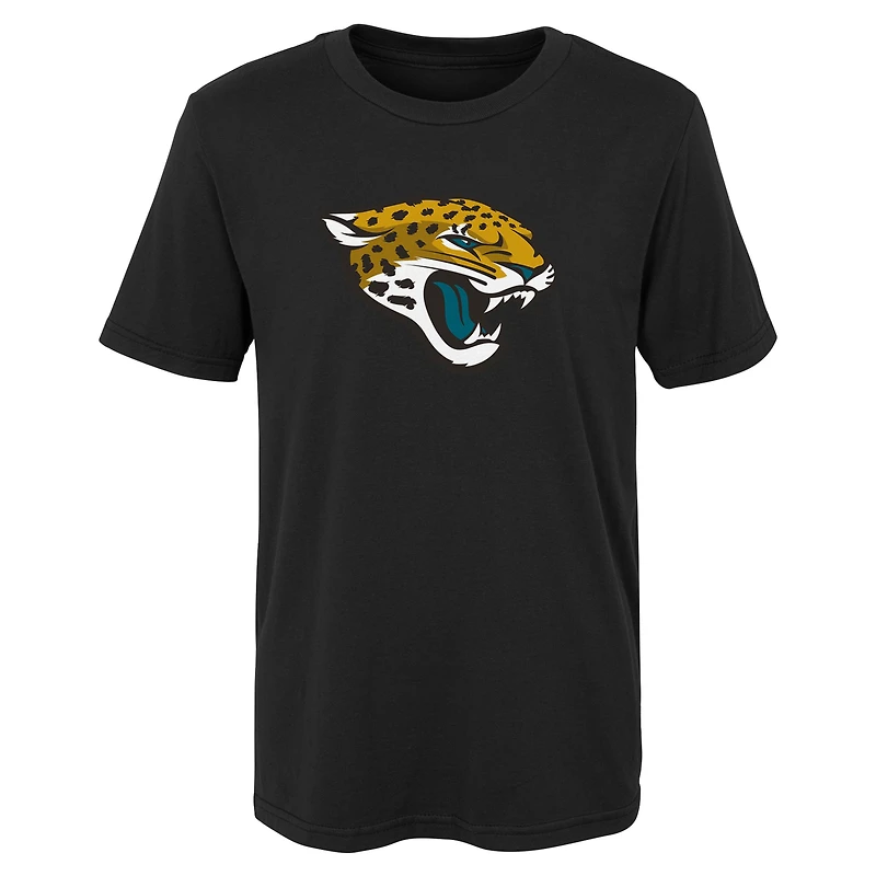 T-shirt noir à logo primaire Jacksonville Jaguars pour enfants d'âge préscolaire