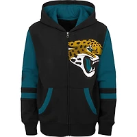 Preschool Black Jacksonville Jaguars Stadium Color Block Full-Zip Hoodie