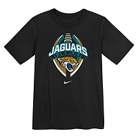 T-shirt Nike Dri-FIT noir pour enfant des Jaguars de Jacksonville