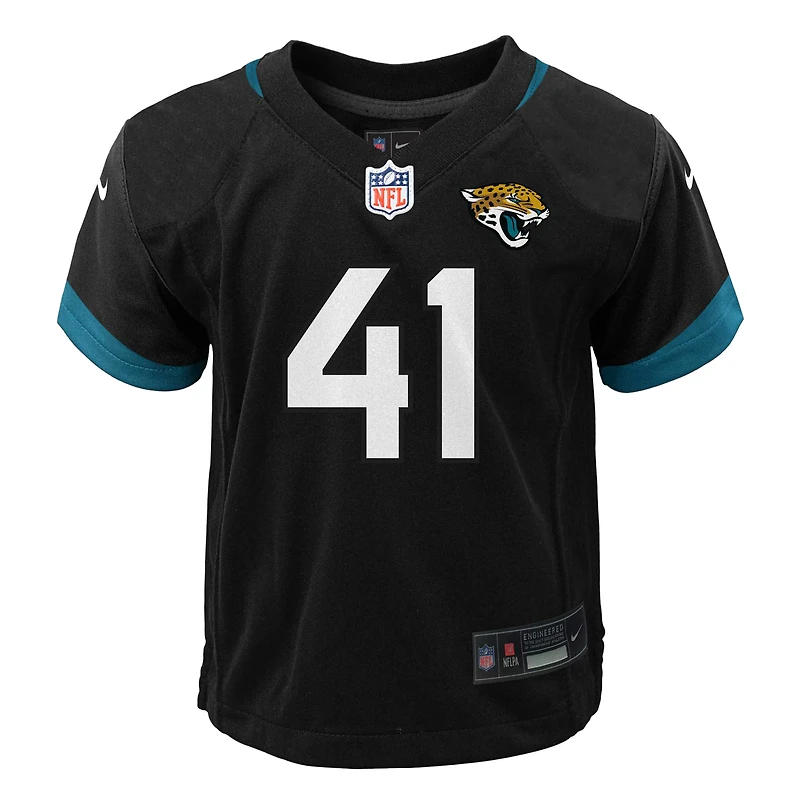 Maillot de jeu joueur alternatif Josh Hines-Allen des Jaguars Jacksonville pour enfants d'âge préscolaire Nike