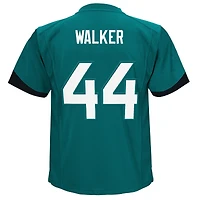 Maillot de match des Jacksonville Jaguars Nike Travon Walker pour enfants d'âge préscolaire, bleu sarcelle