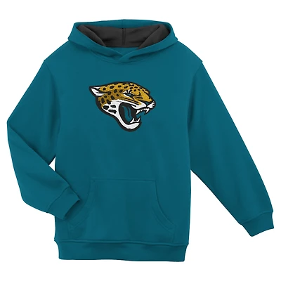 Sweat à capuche Prime Jacksonville Jaguars bleu sarcelle pour enfants d'âge préscolaire Outerstuff