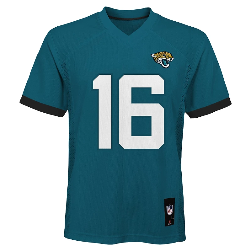 Maillot de joueur réplique Jacksonville Jaguars Teal Trevor Lawrence préscolaire