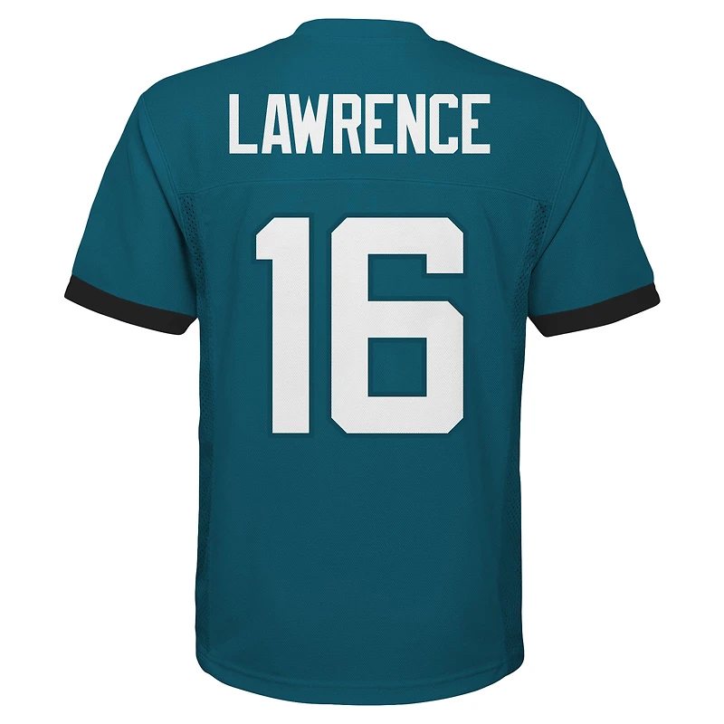 Maillot de joueur réplique Jacksonville Jaguars Teal Trevor Lawrence préscolaire