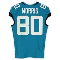 Quintin Morris Jacksonville Jaguars Game-Used #80 Teal Nike Jersey vs. New York Jets on December 14, 2025