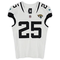Rayuan Lane III Jacksonville Jaguars Game-Used #25 White Nike Jersey vs. Houston Texans on November 9, 2025