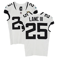 Rayuan Lane III Jacksonville Jaguars Game-Used #25 White Nike Jersey vs. Houston Texans on November 9, 2025