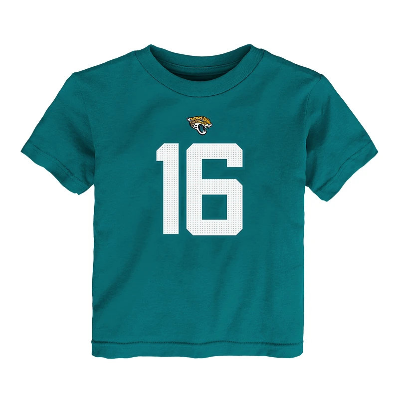 T-shirt Nike Trevor Lawrence pour tout-petit avec nom et numéro de joueur des Jaguars Jacksonville bleu sarcelle
