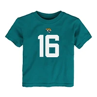T-shirt Nike Trevor Lawrence pour tout-petit avec nom et numéro de joueur des Jaguars Jacksonville bleu sarcelle