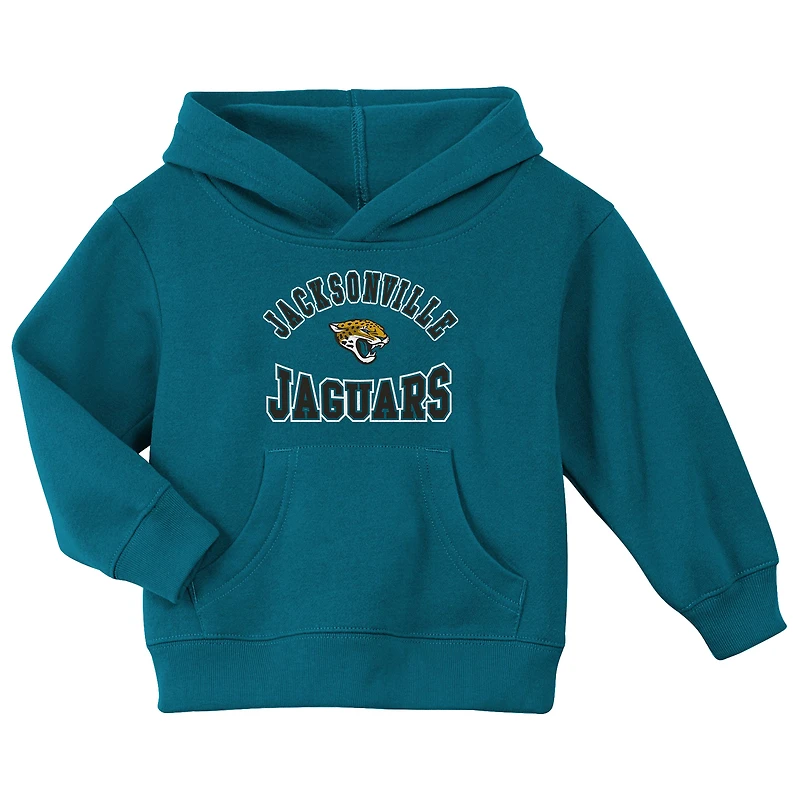 Sweat à capuche en polaire bleu sarcelle pour tout-petit des Jaguars de Jacksonville