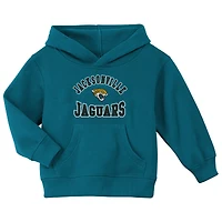Sweat à capuche en polaire bleu sarcelle pour tout-petit des Jaguars de Jacksonville