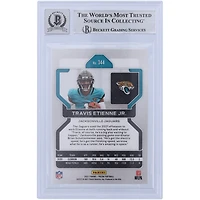 Carte de recrue 9/10 authentifiée signée Travis Etienne Jacksonville Jaguars Panini Prizm #344 2021 Beckett Fanatics