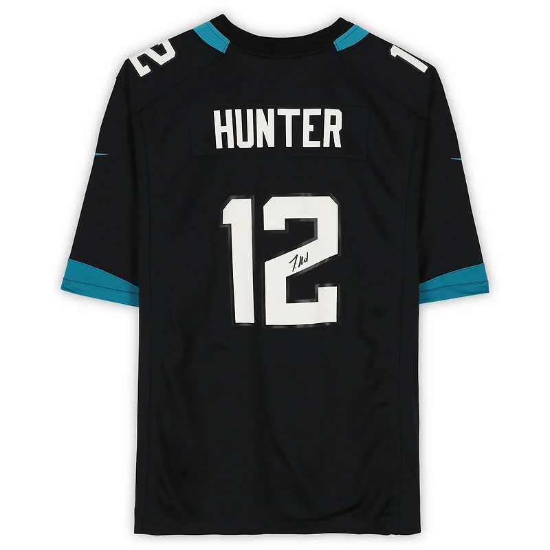 Travis Hunter Jacksonville Jaguars Autographed Black Nike Game Jersey  